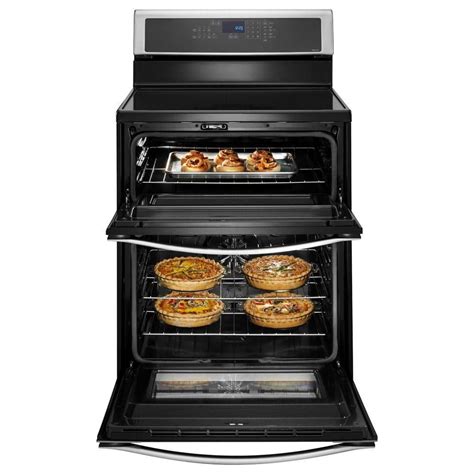 Whirlpool 67 Cu Ft Double Oven Electric Induction Range With Self