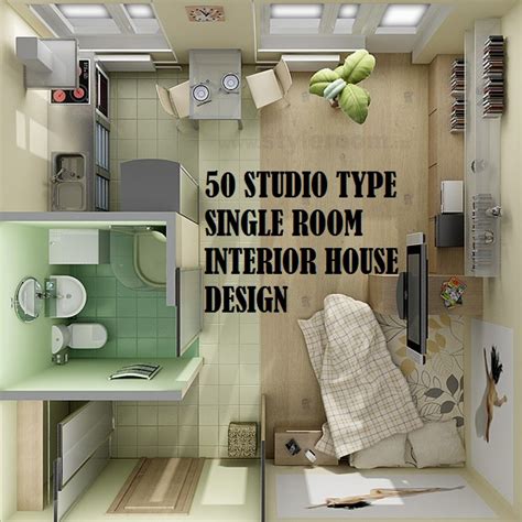 50 Studio Type Single Room House Lay Out One Room House Ideas