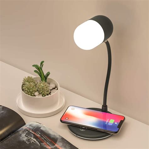 Auslese 3 In 1 Led Desk Lamp With Qi Wireless Smart Charger Built In
