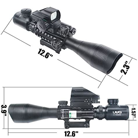 Reviews For Uuq C4 12x50 Rifle Scope Dual Illuminated Reticle W Laser