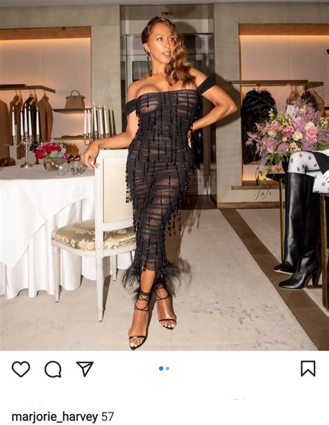 Marjorie Harvey Puts Her Boobs On Display As She Wears See Through
