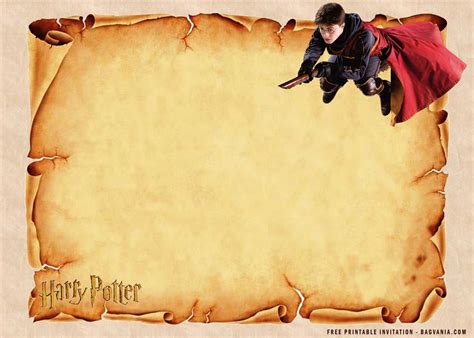 Free Printable Harry Potter Birthday Invitation Templates Free
