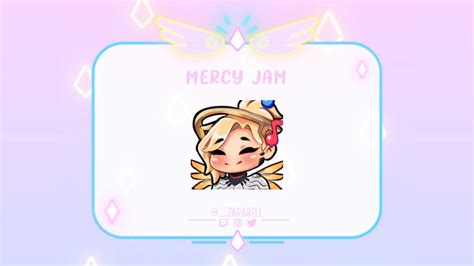 Cute Animated Mercy Jam Dance Overwatch Emote For Twitch Etsy