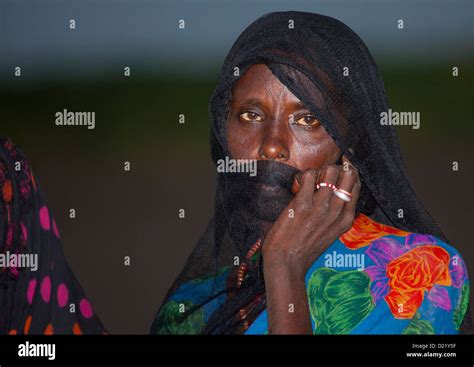 Afar Tribe Woman Assaita Afar Regional State Ethiopia Stock Photo