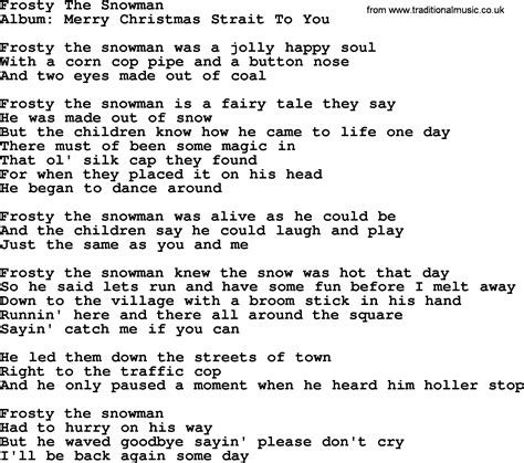 Don't cry, snowman, not in front of me / who'll catch your tears if you can't catch chorus i want you to know that i'm never leaving cause i'm mrs. Frosty The Snowman Lyrics Png & Free Frosty The Snowman ...