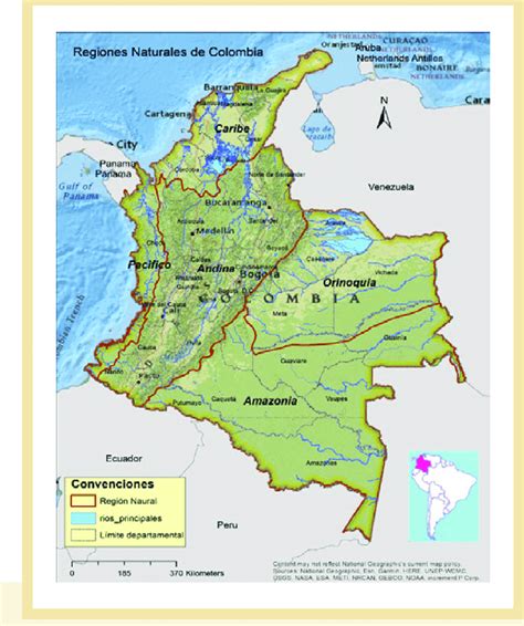 Mapa De Las Regiones Naturales De Colombia