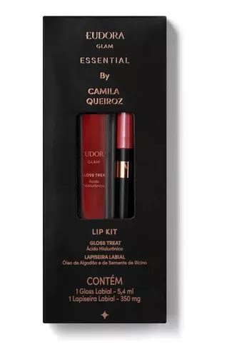 Lip Kit Cereja Essencial Eudora Glam By Camila Queiroz Mercadolivre