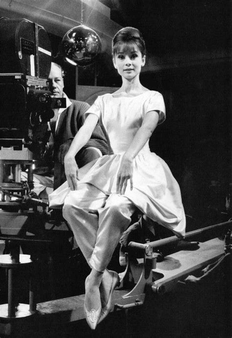 Audrey Hepburn On The Set Of Paris When It Sizzles 1962 Audrey