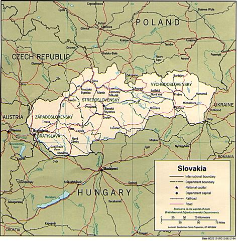 mapas da eslovÁquia geografia total™