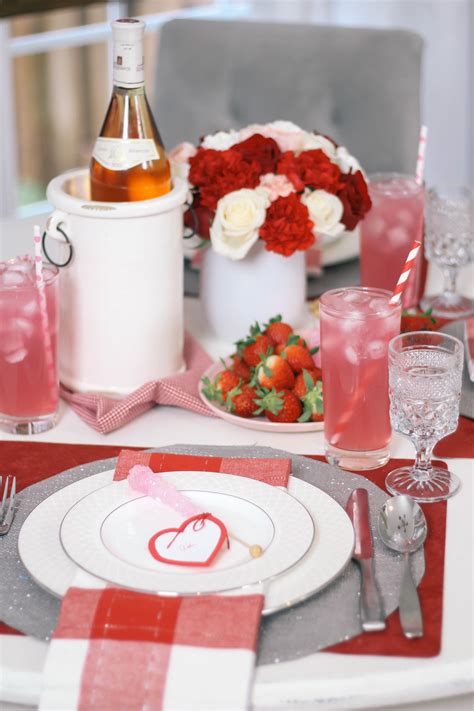 Valentines Day Tablescape Inspiration Peachfully Chic