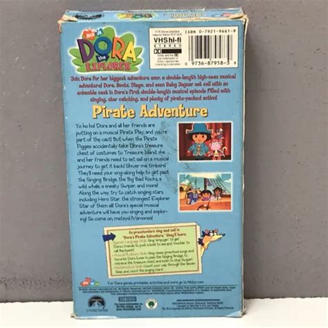 Nick Jr Dora The Explorer Pirate Adventure Vhs Video Tape Nickelodeon