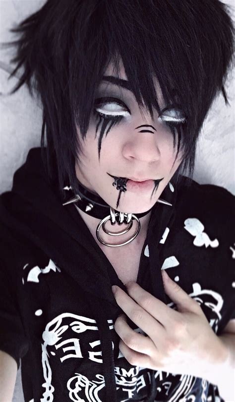 Spooky Visual Kei Visual Kei Makeup Goth Goth Boy Emo Emo Boy Creepy Creepy Cute