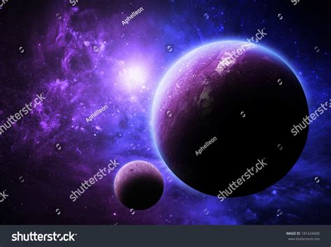 Purple And Blue Planet Elements Of This Image Furnished