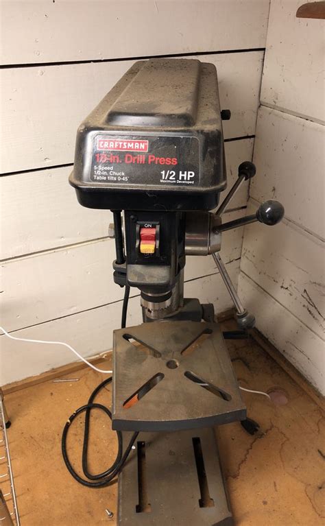Drill Press 10 Inch Craftsman 12 Hp 5 Speeds For Sale In Portland