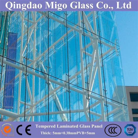 Bespoke Frameless Laminated Glass Wall Panel China Curtain Wall Glass And Construction Glass