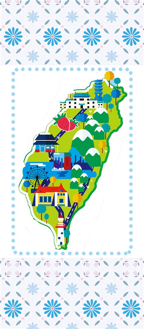 地圖世界時區和當前時間 ( 24 二十四小時制) 地图与当前时间: 台湾卡通地图设计|插画|商业插画|瓜子V - 原创作品 - 站酷 (ZCOOL)