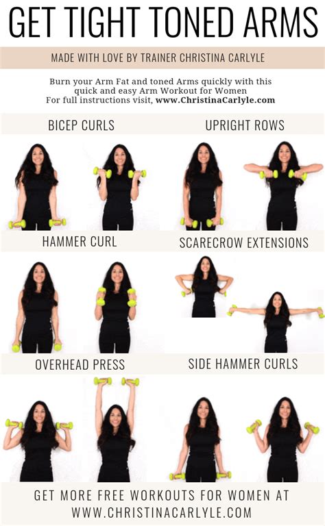 Arm Workout For Women That Want Tight Toned Arms Artofit