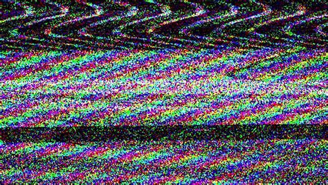 Glitch Tv Static Noise Signal Problems Stock Footage Video 100