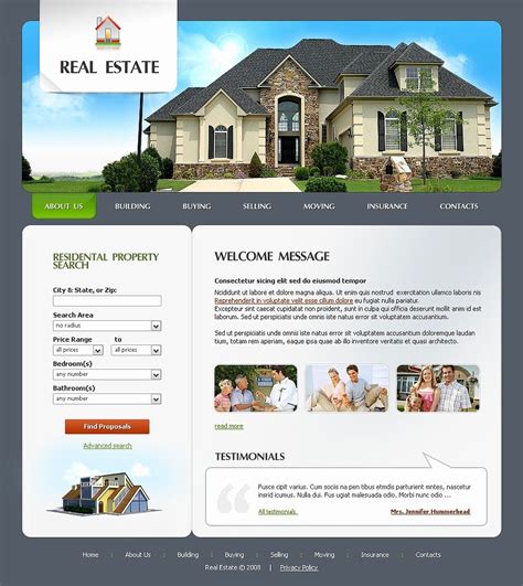 Real Estate Website Templates Desalas Template