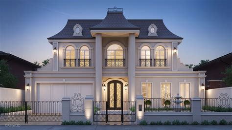 Classical Facade Luxury Residence Classical Facade House Styles