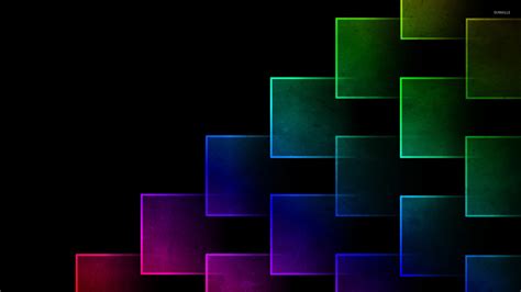 Glowing Neon Squares Wallpaper Abstract Wallpapers 18725