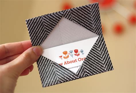 Then, look online for a pokémon card creator. How to make an origami business card holder | How About Orange