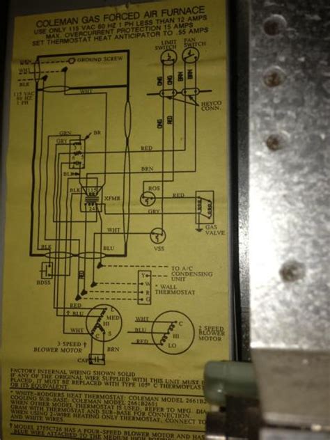 Ix class guide coleman / evcon ind. Coleman Evcon Thermostat Wiring Diagram