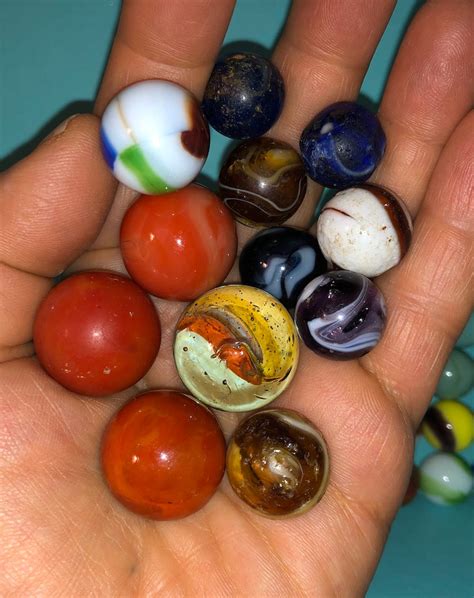 Vintage Marble King Akro Agate Shooter Marbles Clay Marbles Etsy