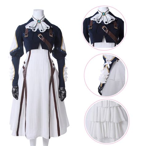 Buy Violet Evergarden Cosplay Costume Womens Anime Uniform Dress Suit