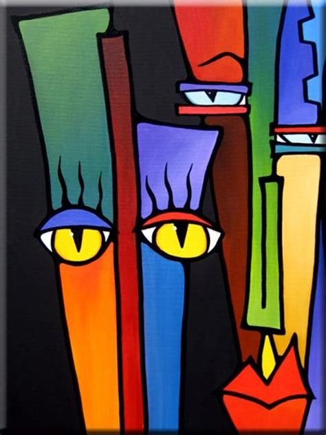 Bright Eyes F630 Modernabstractartface Original Abstract Art