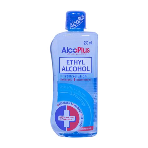 Alcoplus Ethyl Alcohol 70 250ml Tacloban Ultrasteel Corporation