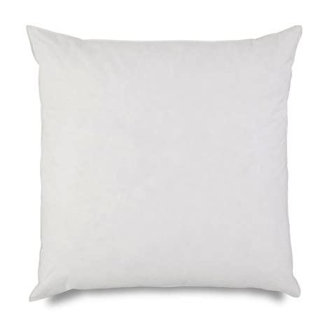 Martex Cotton European Pillow Insert with Down Feather Fill, White, 26