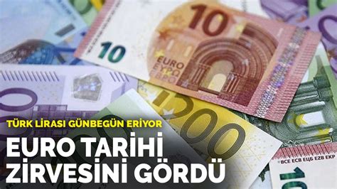 Türk Lirası günbegün eriyor Euro tarihi zirvesini gördü