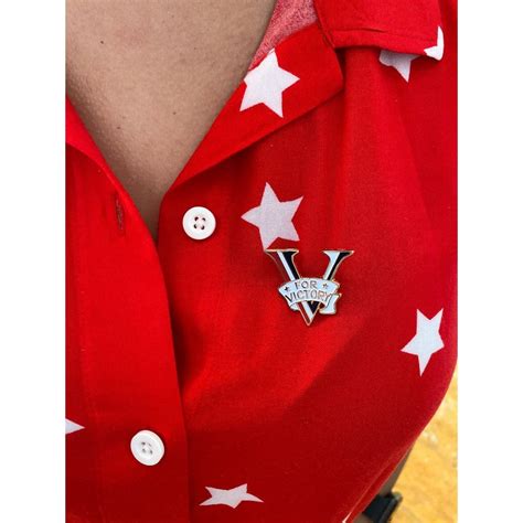 Worn V For Victory Pin From The History List Store