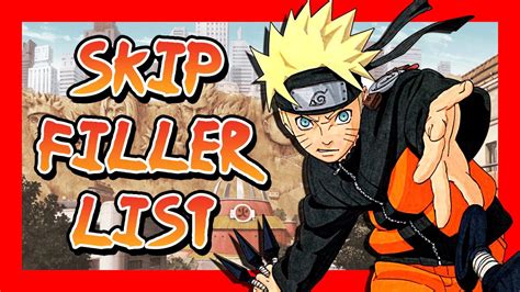 Maybe the mods can have this in the wiki or somewhere and add to the list as the anime progress. NARUTO SHIPPUDEN Filler List - Filler episodes to skip in ...
