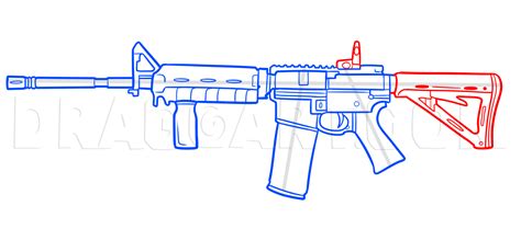 Simple Assault Rifle Drawing