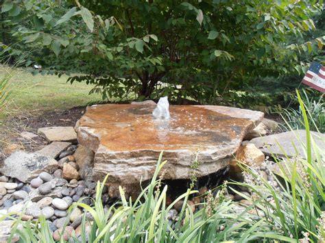 The Newest Style Of Fountain We Have Made A Beautiful Slab Rock With A