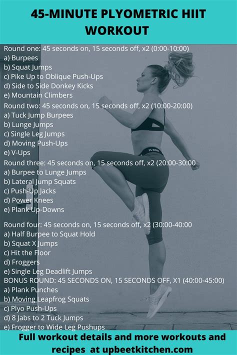 Energize Your Body 45 Minute Calorie Busting Plyometric Hiit Workout