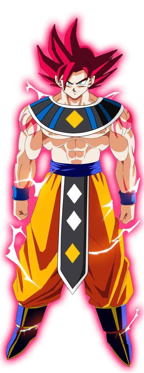 Red Goku God Of Destruction Personajes De Dragon Ball Dibujo De Goku