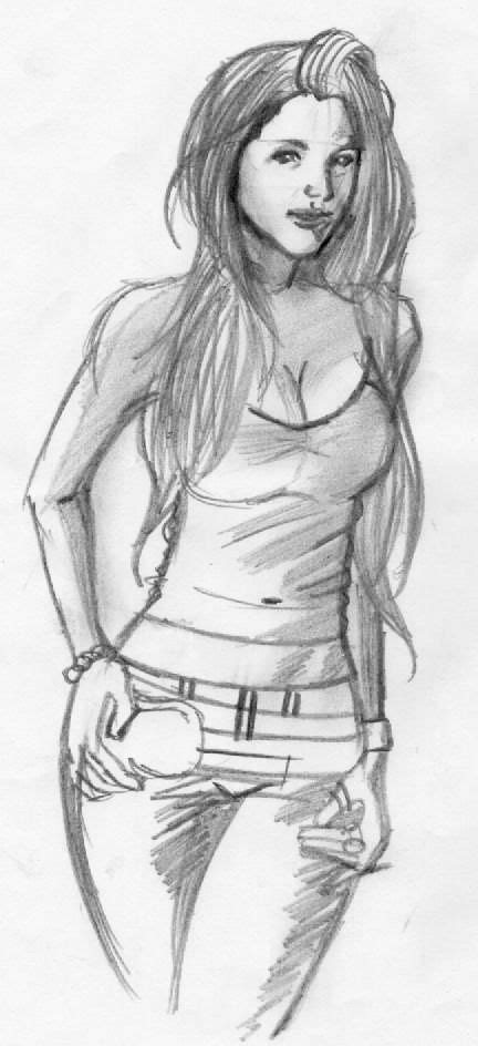 Female Figure By Isaacvc On DeviantART Art Female Male Sketch