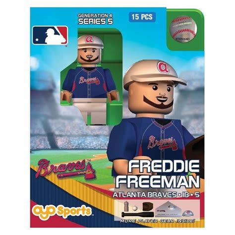 Freddie Freeman OYO Atlanta Braves MLB Mini Figure LEGO Compatible NEW