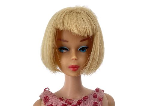 Lot 1965 Blonde American Girl Barbie Barbie Wears The Dress To 1440 Pink Sparkle Doll Has