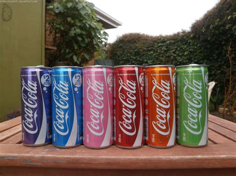 My Collection Of Different Coloured Coke Cans By Fangratphotos On