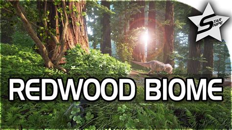 The redwoods on the center is a brand new area, in the south, that will be connected to the 'mainland' via a land bridge. ARK: Survival Evolved REDWOOD FOREST BIOME GAMEPLAY! (NEW ...