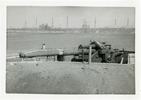 Emplaced German 88 Mm Anti Aircraft And Anti Tank Artillery Gun The