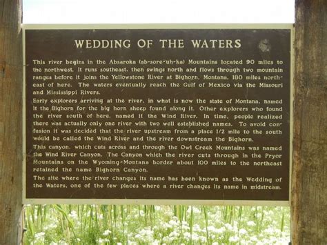 Wedding Of The Waters Historical Marker