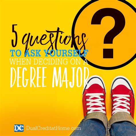 5 Questions To Ask Yourself When Deciding On A Degree Major Majors