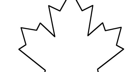 Canadian Maple Leaf Template Printable Printable Free Templates