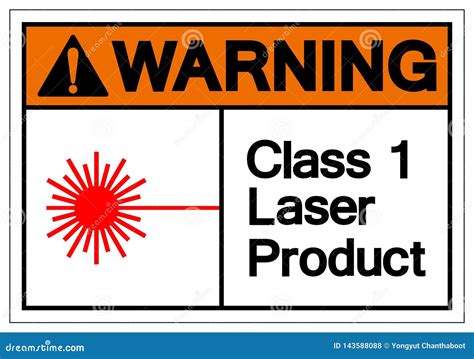 Warning Class Laser Product Symbol Sign Vector Illustration Isolate