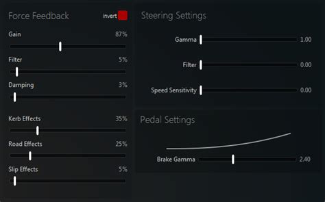 Steam Community Guide Best Ffb Settings For G G Off